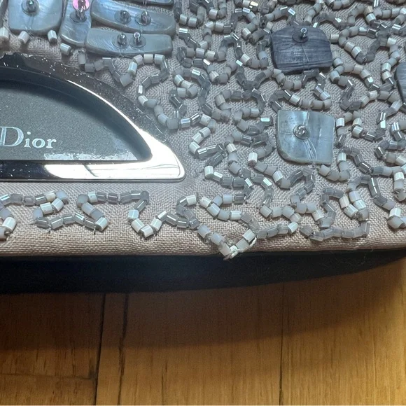 Dior by John Galliano Malice Silver Beaded Shoulder Bag Vintage - Picture 6 of 12